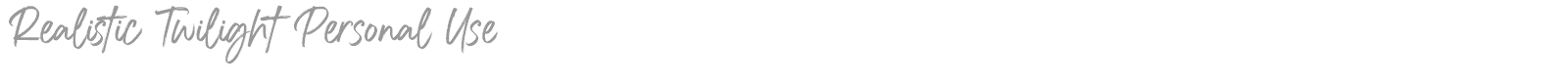 Realistic Twilight font preview